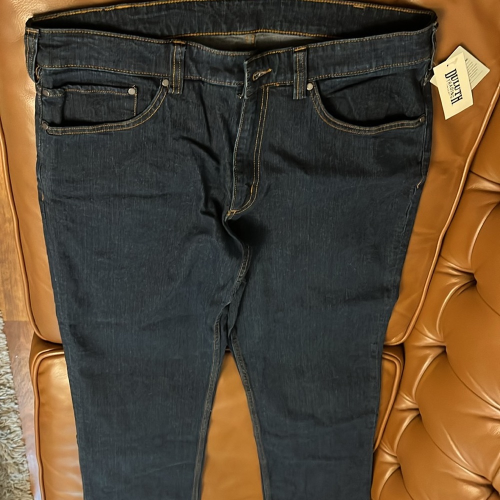 New NWT Men’s 40 Grit Flex Relaxed Fit Jeans by Duluth Trading 34x30 - Picture 5 of 5